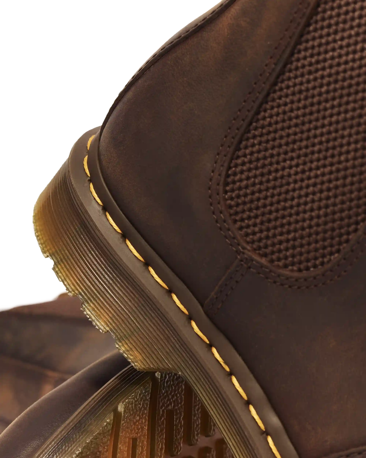 2976 Yellow Stitch Crazy Horse Leather Chelsea Boots