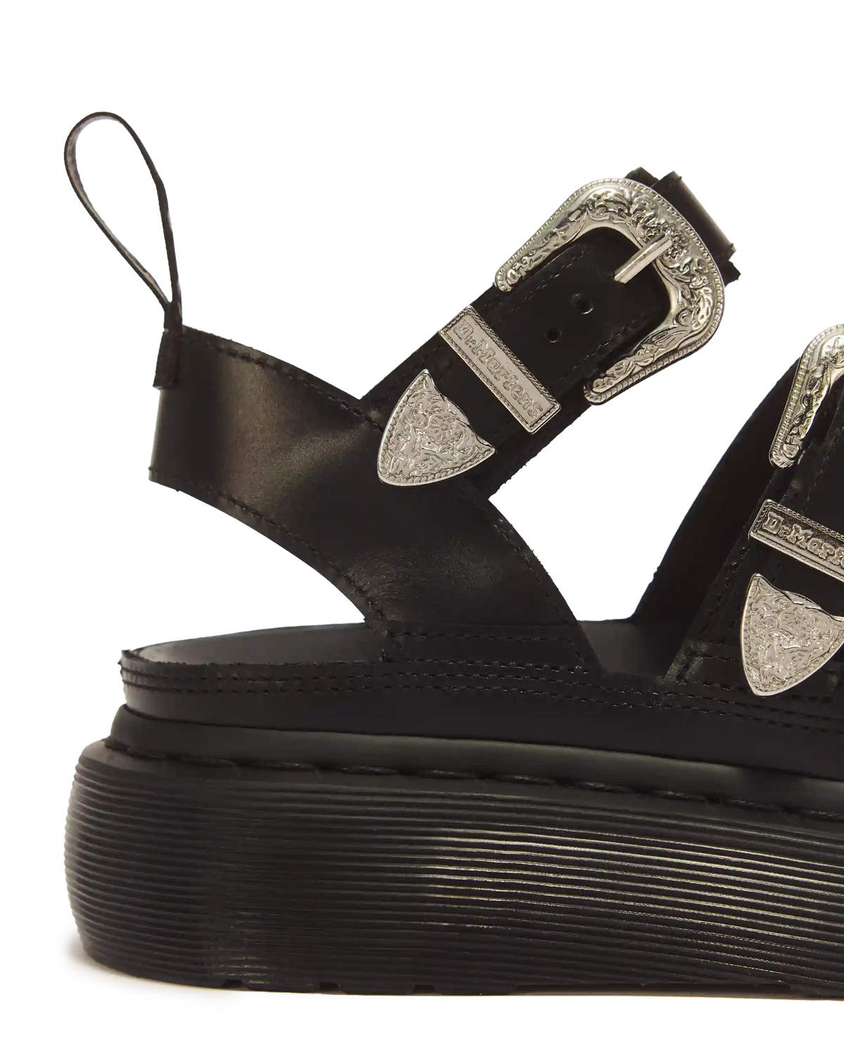 Gryphon Quad Leather Gladiator Platform Sandals