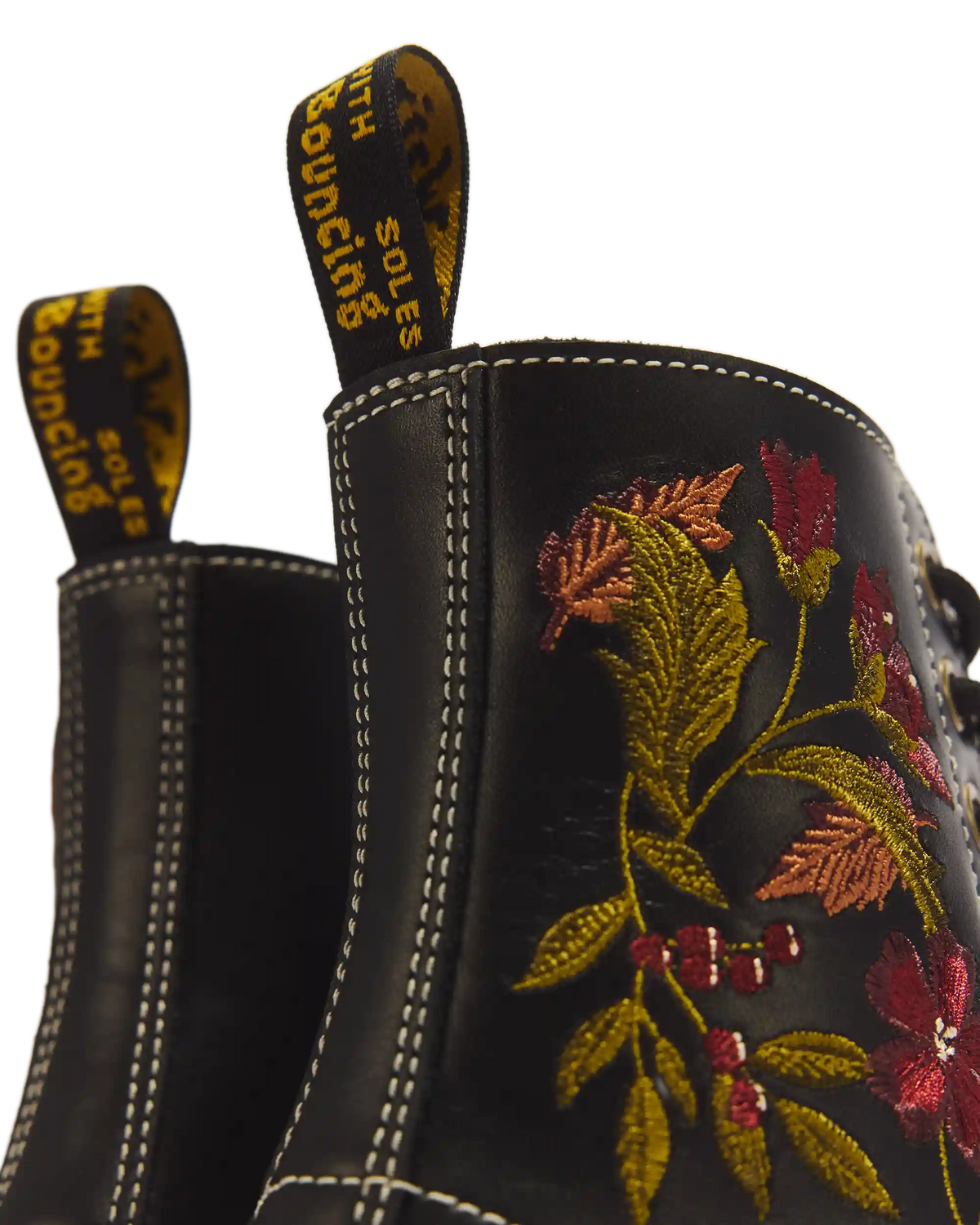 1460 Pascal Floral 8 Eye Wanama Leather Lace Up Boots
