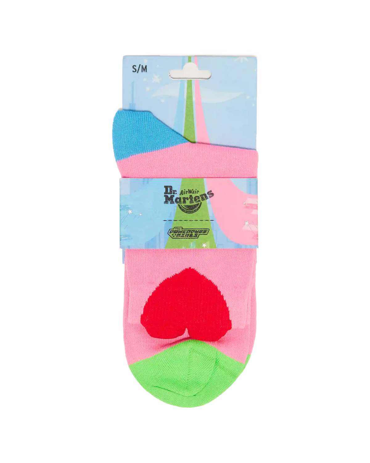 Jacquard Heart Powerpuff Girls Socks