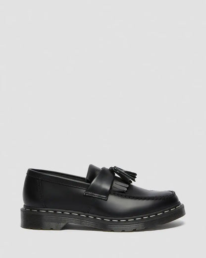 Adrian White Stitch Smooth Leather Loafers