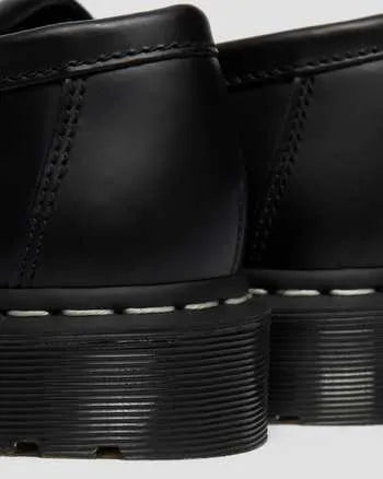 Adrian White Stitch Smooth Leather Loafers
