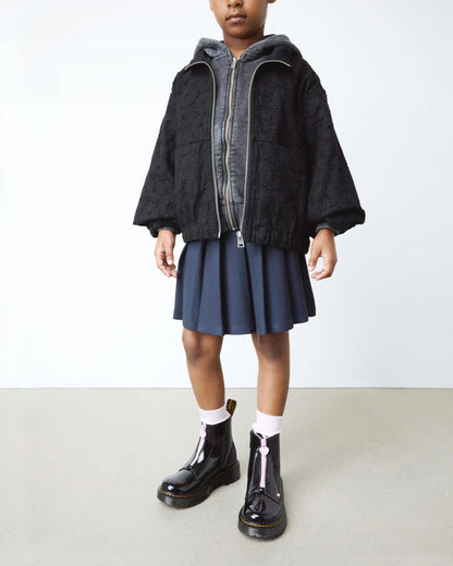 Junior Heart Nappa Patent Leather Pull-on Boots