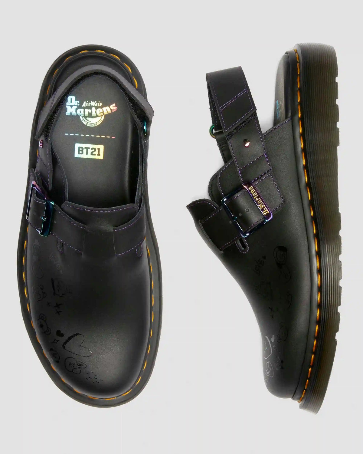 Jorge II BT21 Leather Slingback Mules