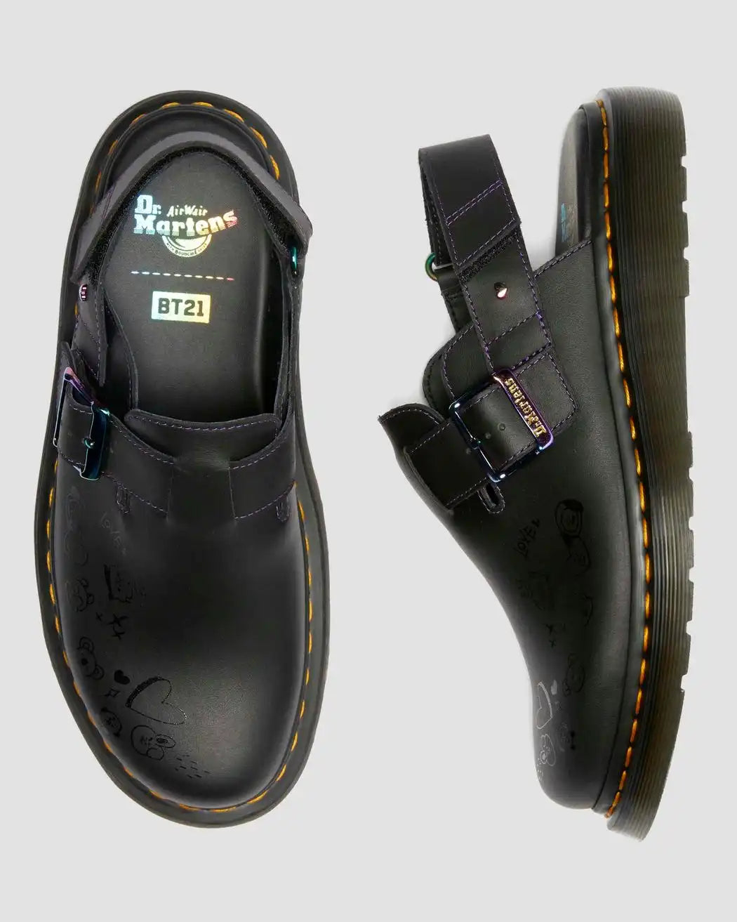 Jorge II BT21 Leather Slingback Mules