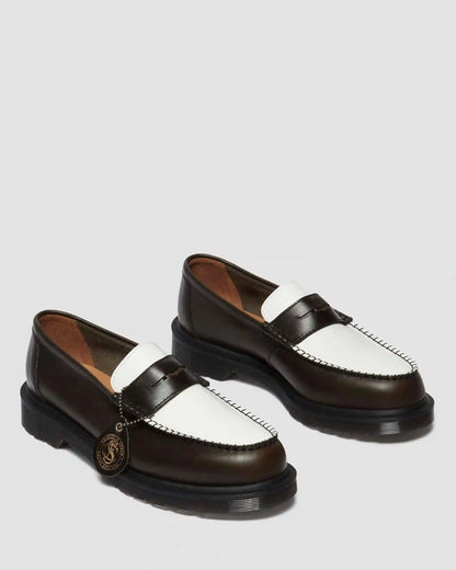 Penton Made In England Two-Tone Leather Loafers