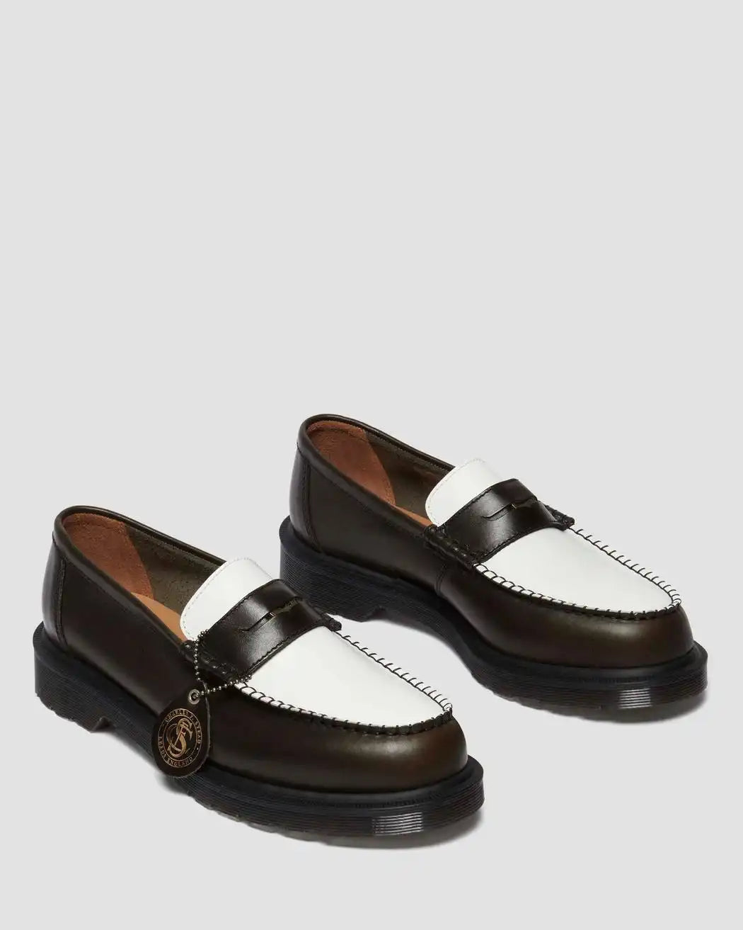 Penton Made In England Two-Tone Leather Loafers