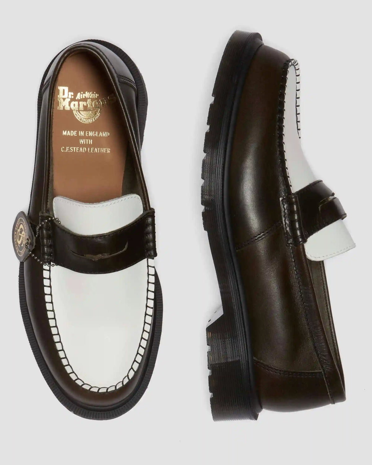Penton Made In England Two-Tone Leather Loafers