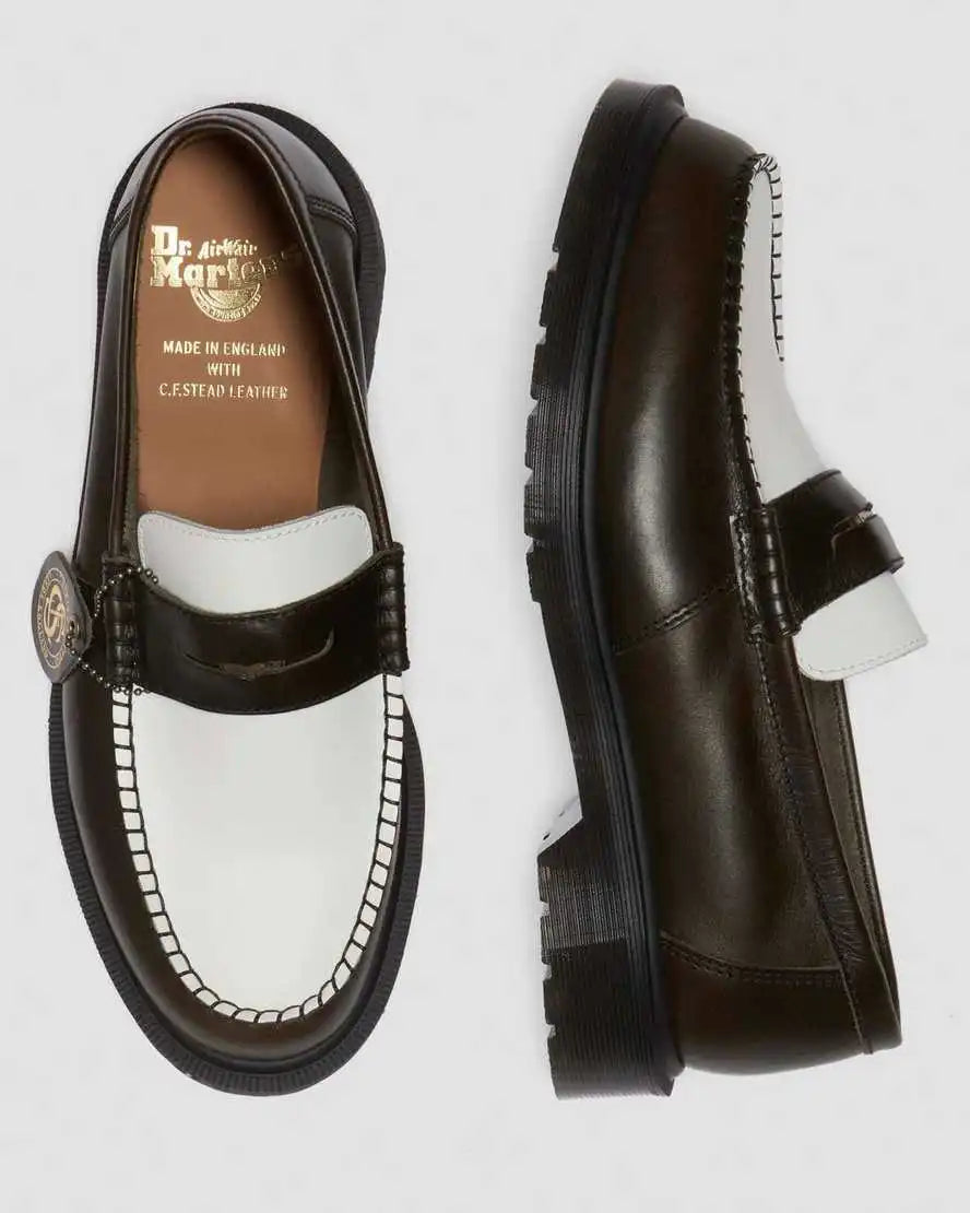 Penton Made In England Two-Tone Leather Loafers