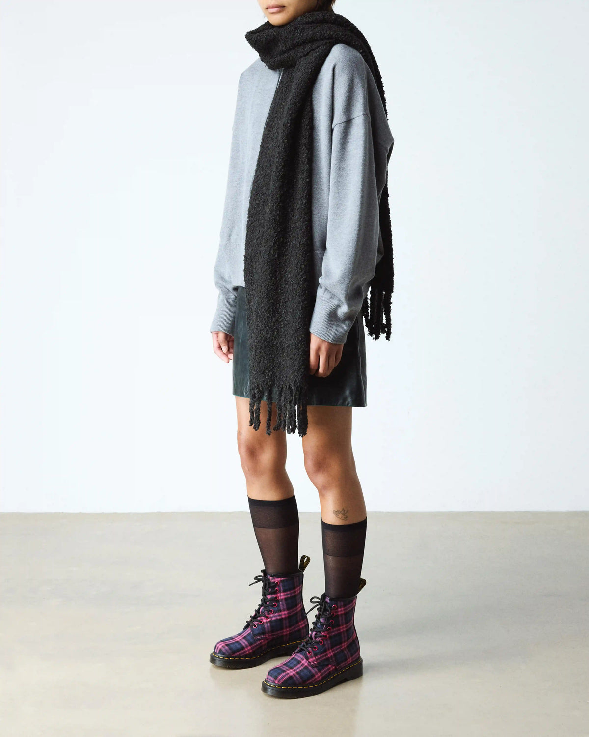 1460 Tartan Lace Up Boots