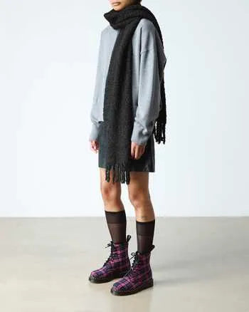 1460 Tartan Lace Up Boots