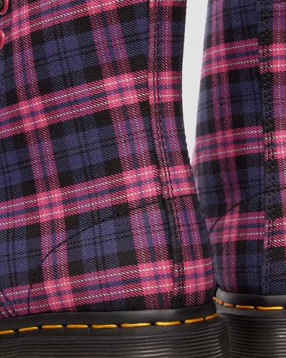 1460 Tartan Lace Up Boots