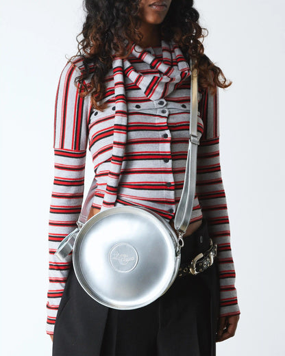 Metallic Round Backpack