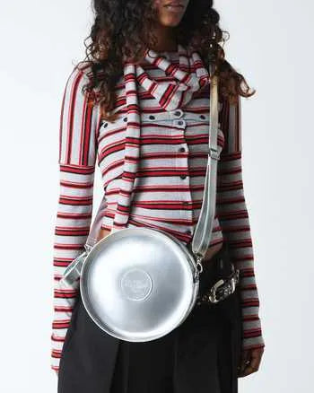 Metallic Round Backpack