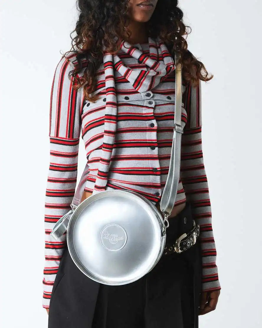 Metallic Round Backpack