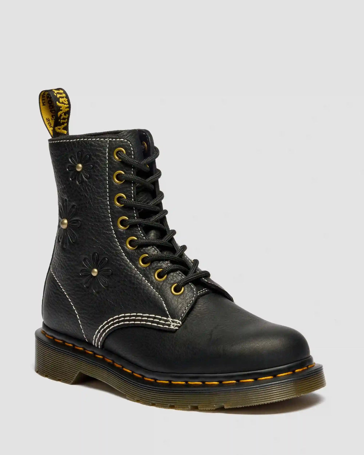 1460 Pascal Flower Grizzly Leather Boots