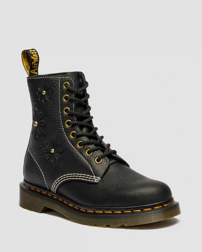 1460 Pascal Flower Grizzly Leather Boots