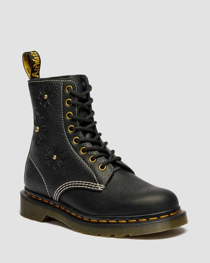1460 Pascal Flower Grizzly Leather Boots