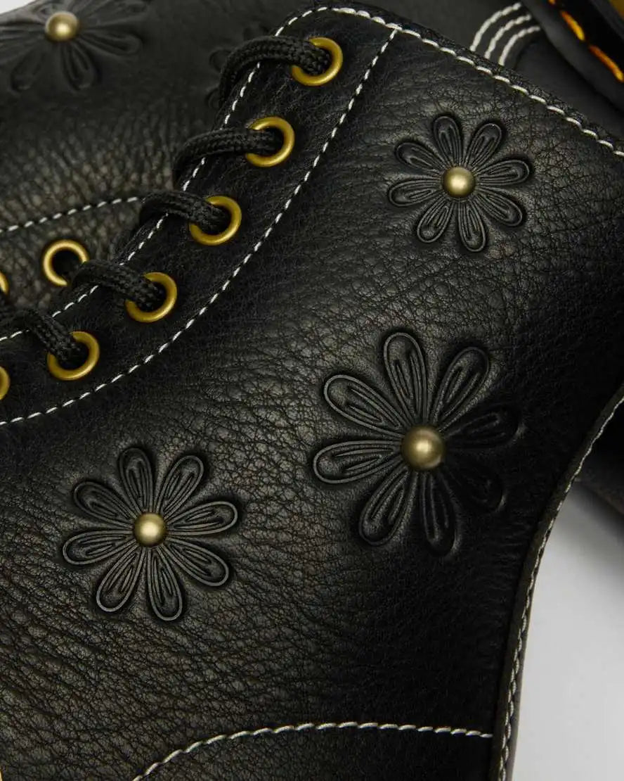 1460 Pascal Flower Grizzly Leather Boots