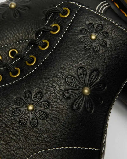 1460 Pascal Flower Grizzly Leather Boots