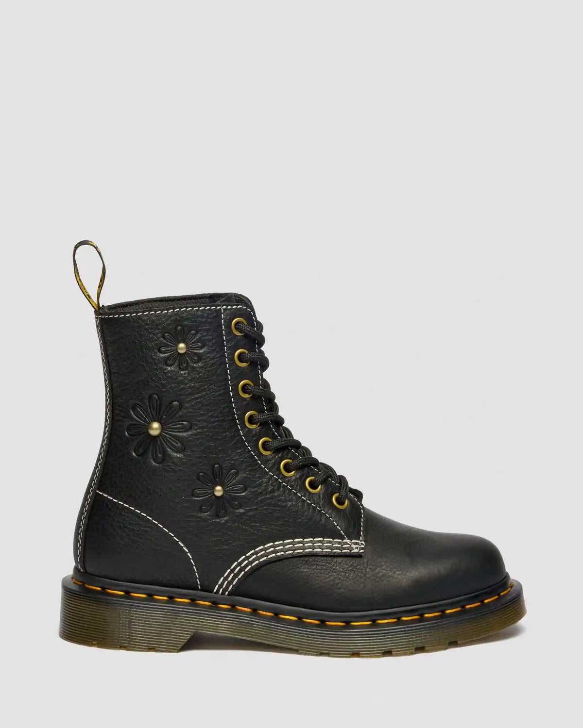 1460 Pascal Flower Grizzly Leather Boots