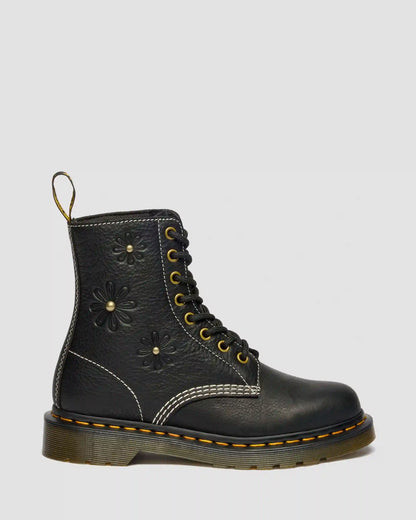 1460 Pascal Flower Grizzly Leather Boots
