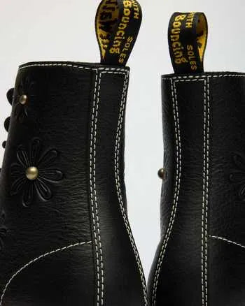 1460 Pascal Flower Grizzly Leather Boots