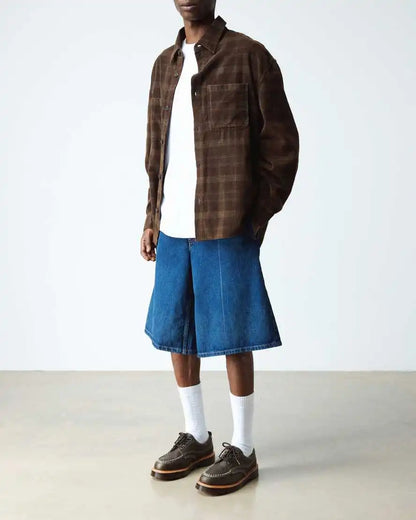 Lowell Wild Grain Leather Moc Toe Shoes
