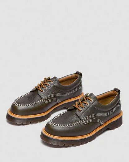 Lowell Wild Grain Leather Moc Toe Shoes