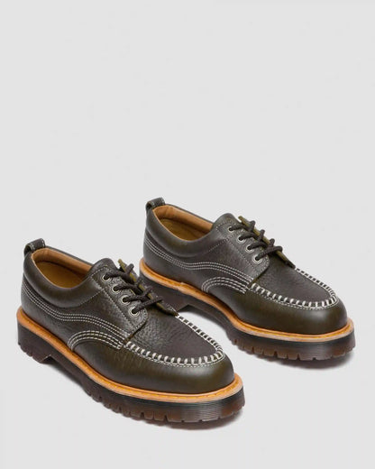 Lowell Wild Grain Leather Moc Toe Shoes