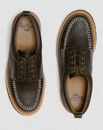 Lowell Wild Grain Leather Moc Toe Shoes