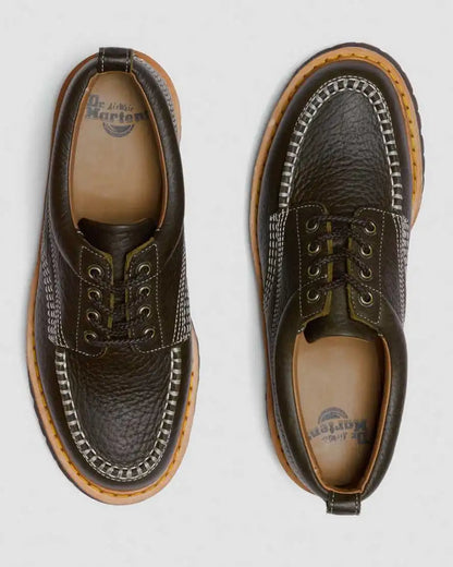 Lowell Wild Grain Leather Moc Toe Shoes