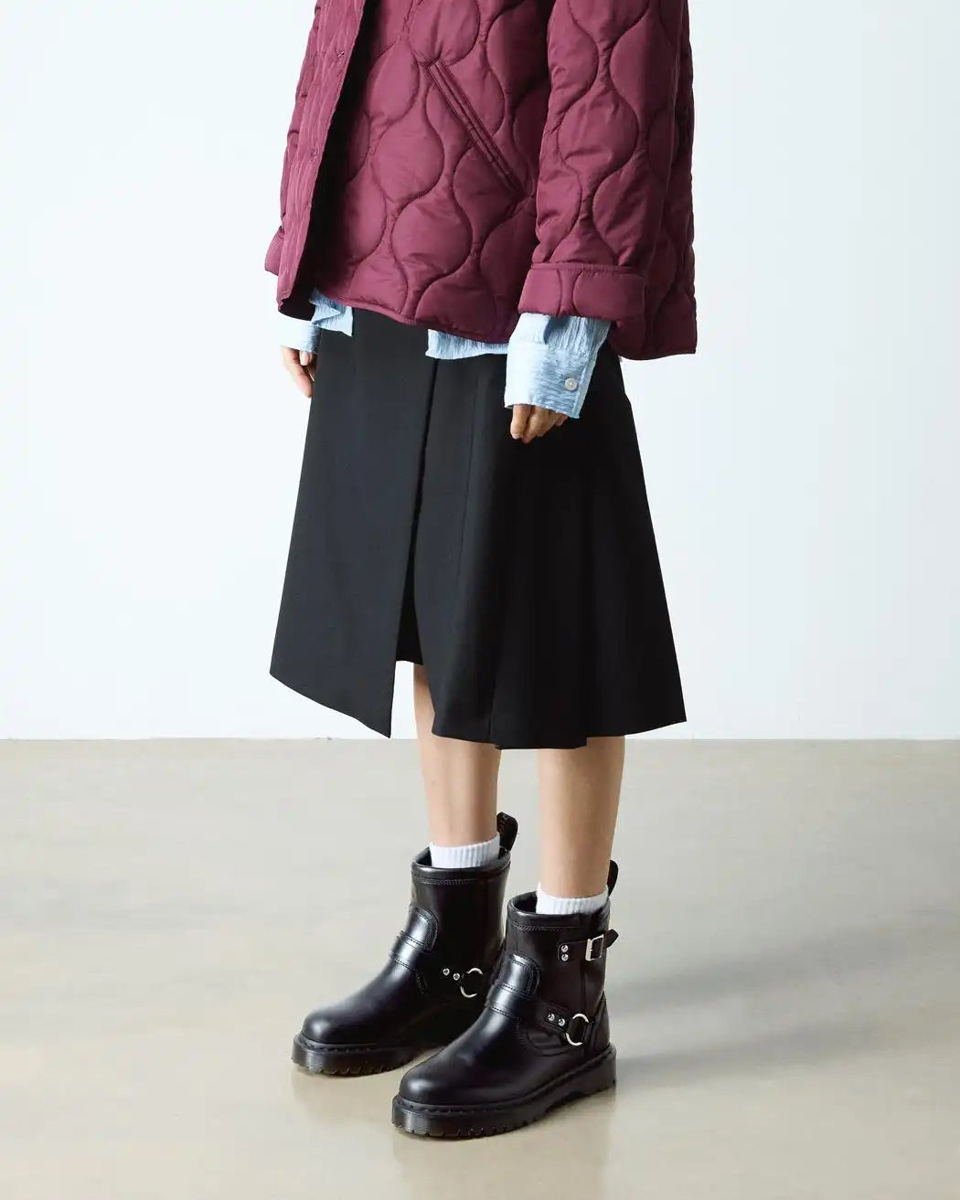 Anistone Harness Orleans Leather Biker Boots