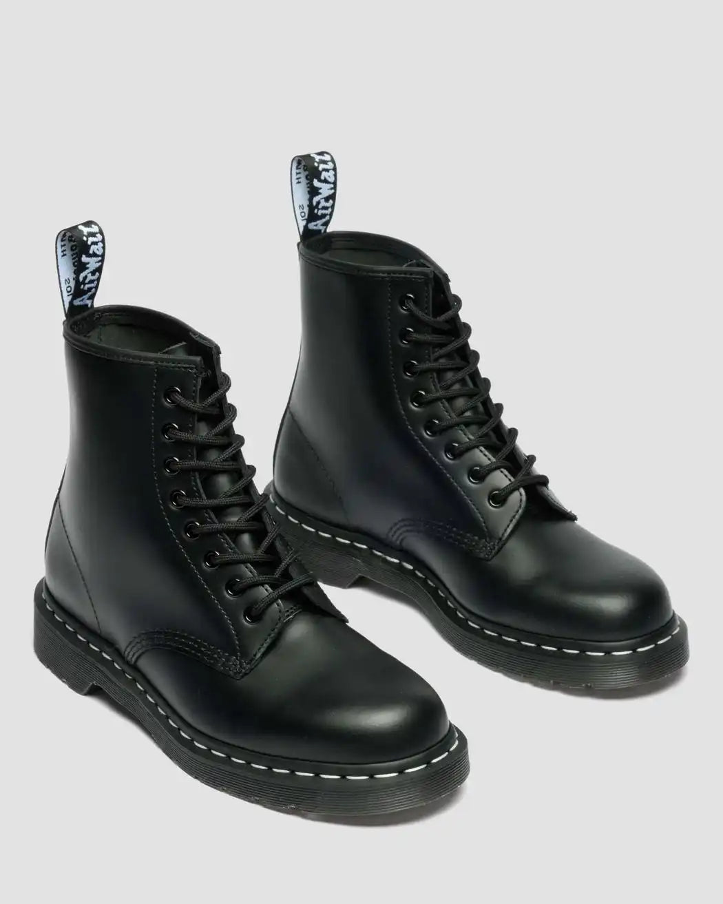 1460 White Stitch Smooth Leather Lace Up Boots