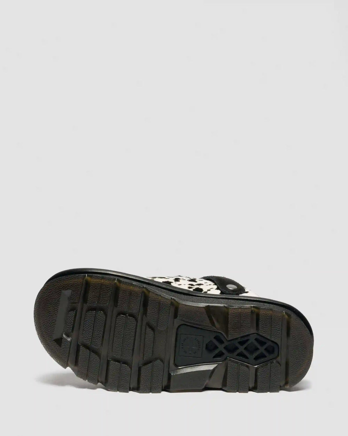 Zebzag Dalmatian Hair On Leather Platform Mules
