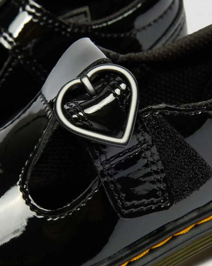 Toddler Polly II Heart Patent Leather Shoes