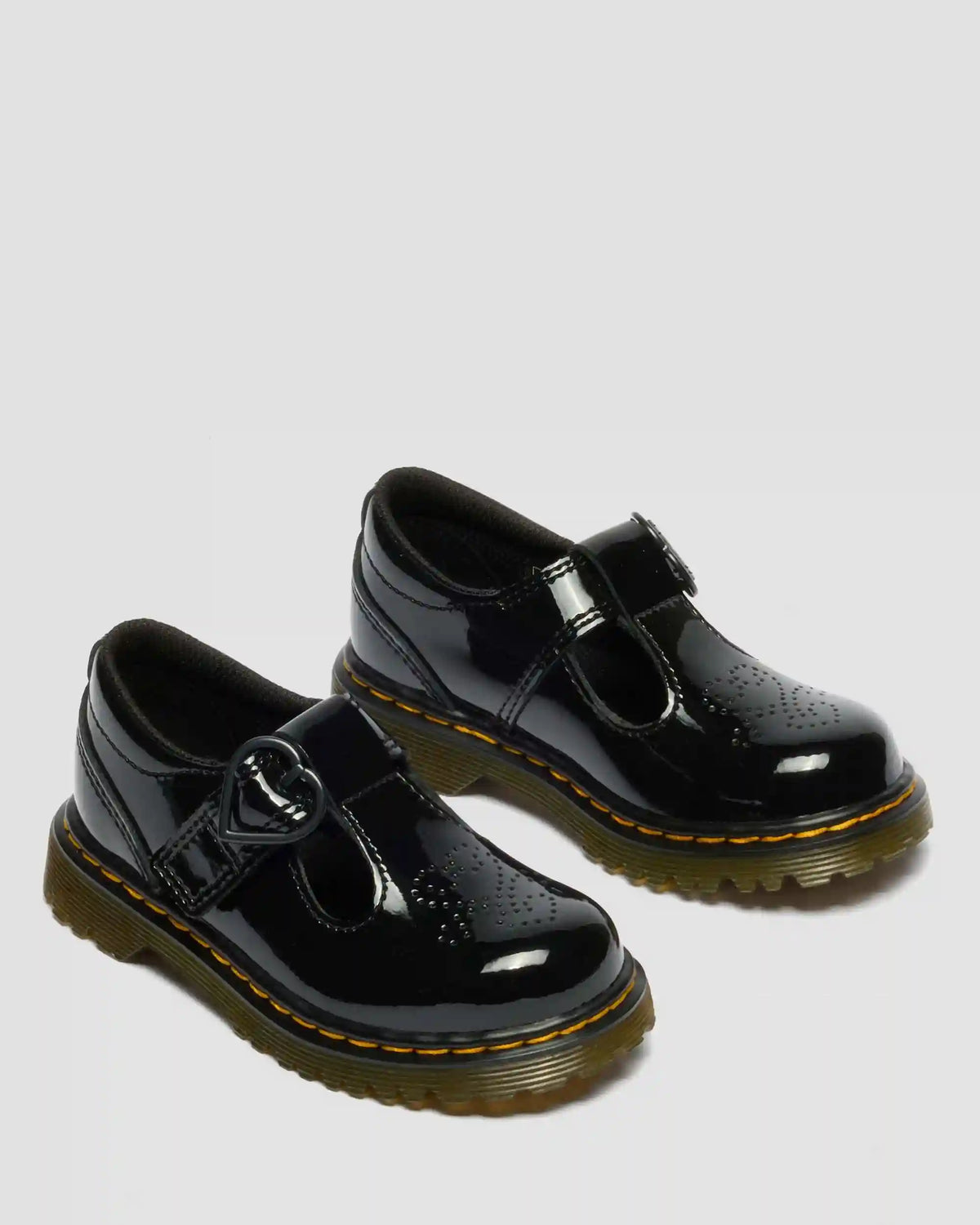 Toddler Polly II Heart Patent Leather Shoes