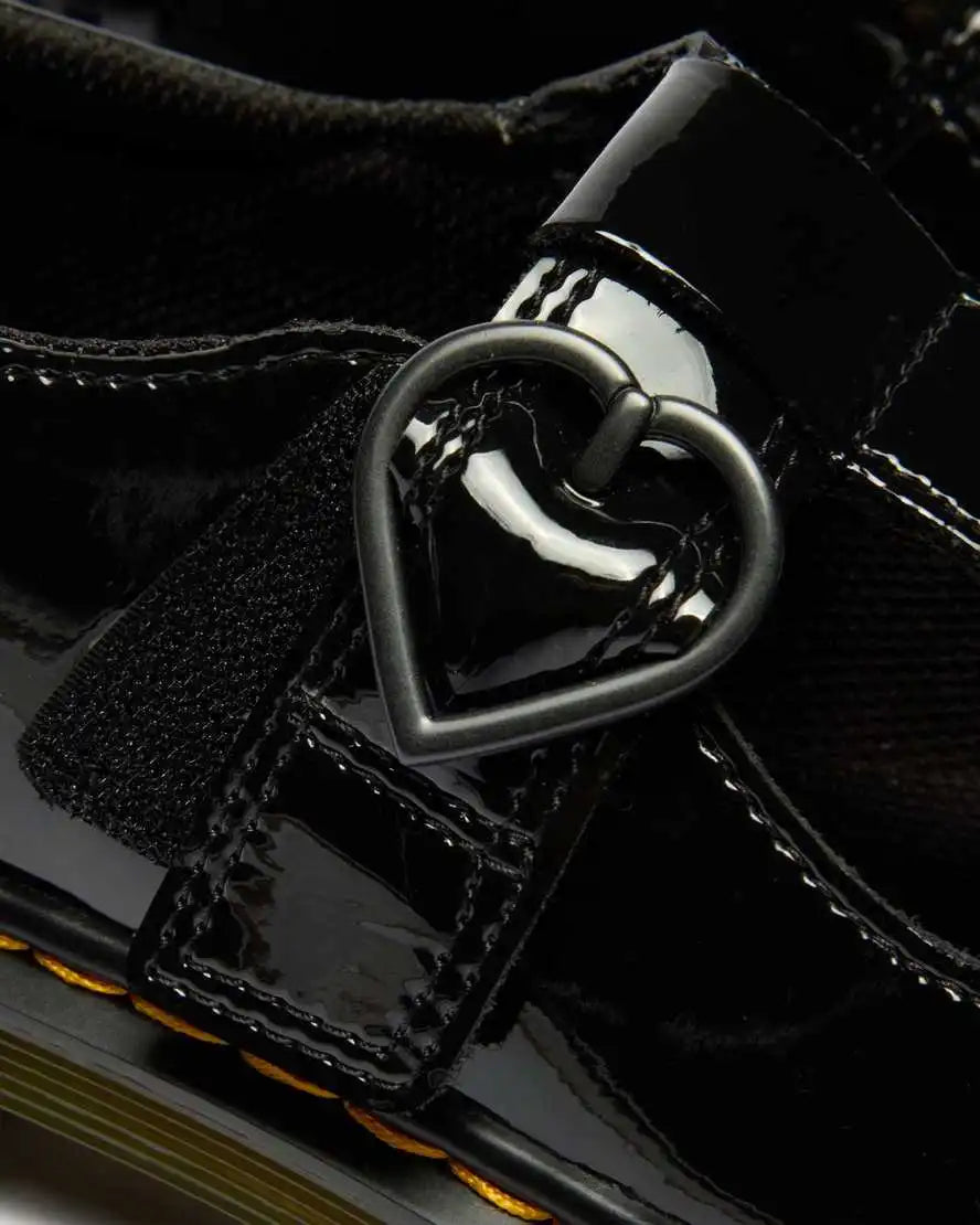 Youth Polly II Heart Patent Leather Shoes