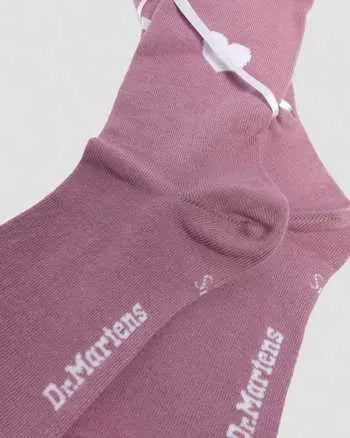Long Lace-Up Organic Cotton Blend Socks