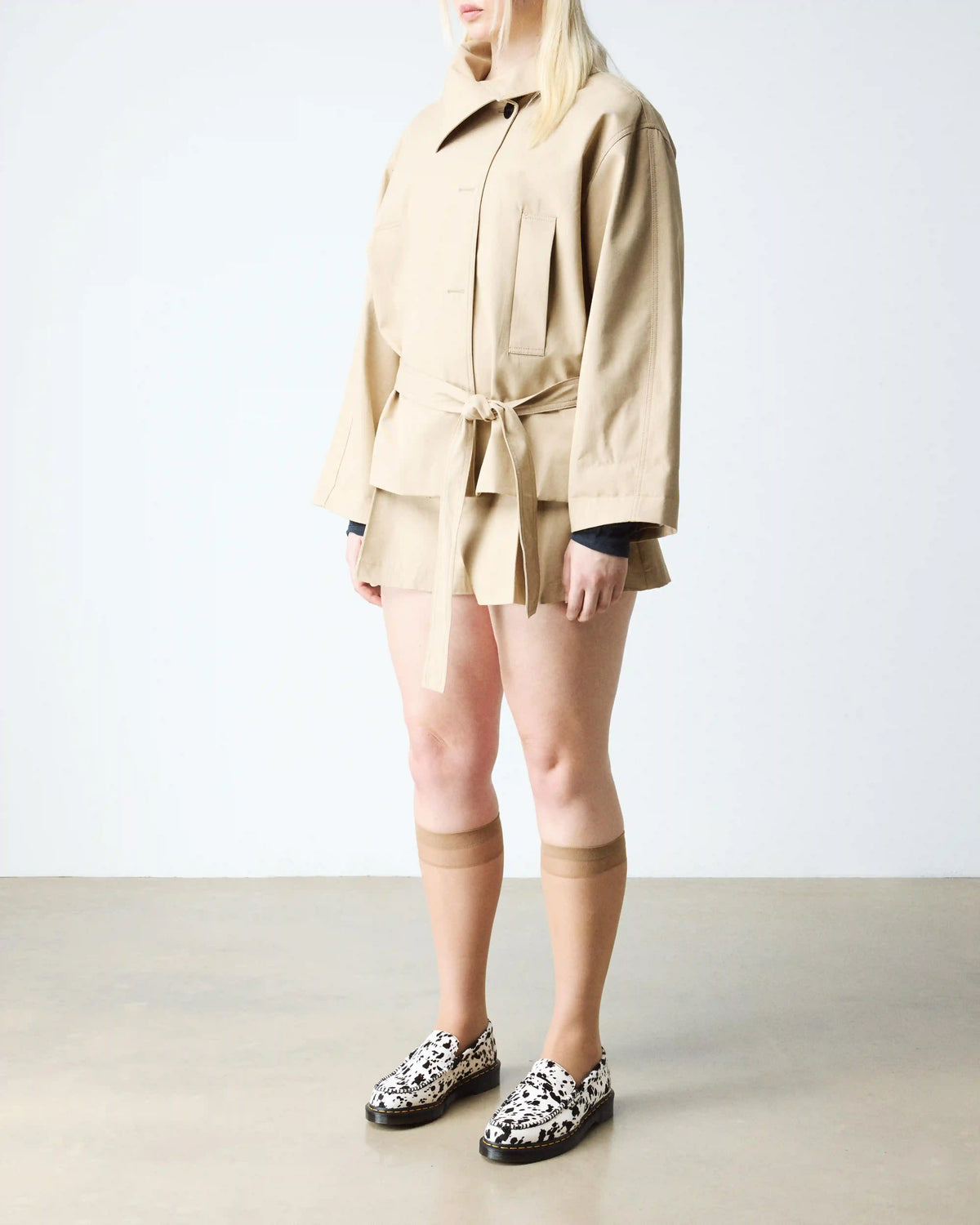 Penton Dalmatian Hair On Leather Loafers