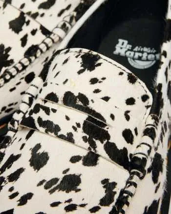 Penton Dalmatian Hair On Leather Loafers