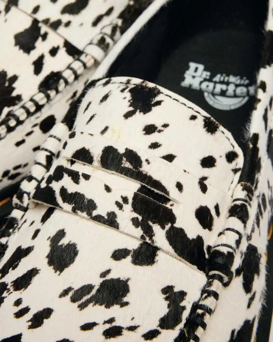 Penton Dalmatian Hair On Leather Loafers