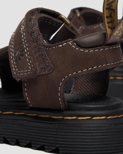Youth Marlowe Flower Nubuck Strap Sandals