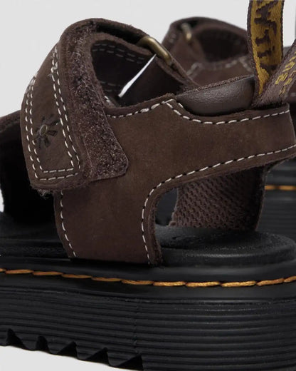 Youth Marlowe Flower Nubuck Strap Sandals