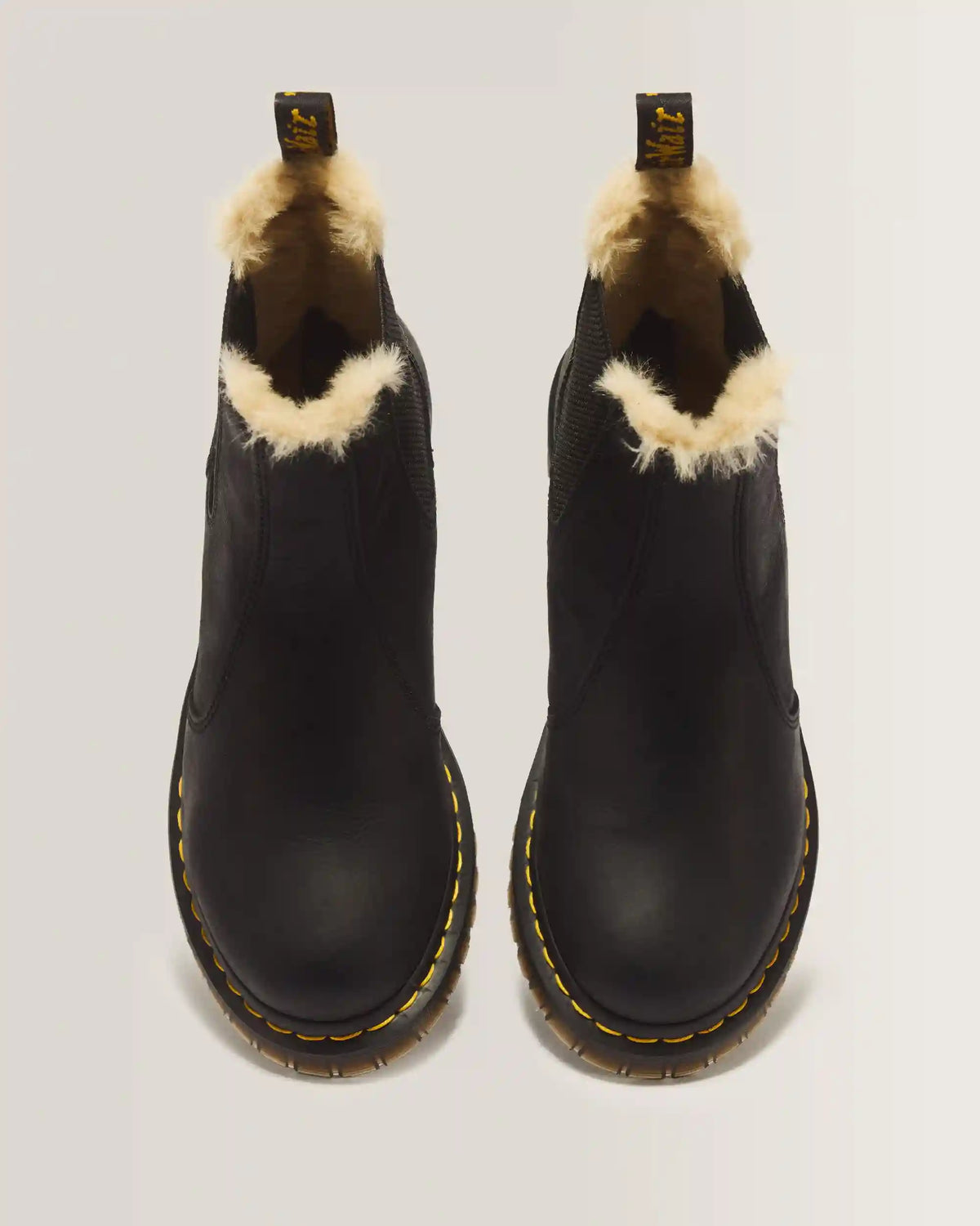 2976 Women's Faux Fur Lined Chelsea Boots