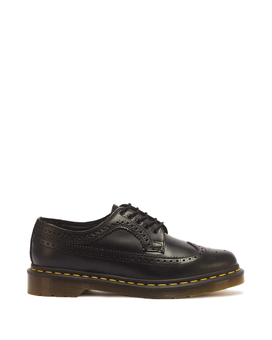 3989 Yellow Stitch Smooth Leather Brogue Shoes