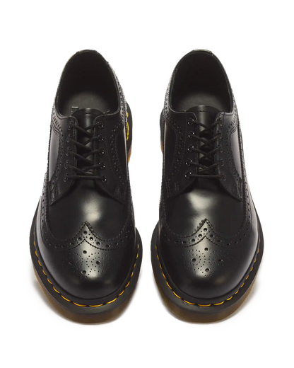 3989 Yellow Stitch Smooth Leather Brogue Shoes