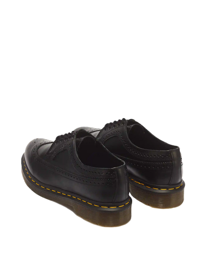 3989 Yellow Stitch Smooth Leather Brogue Shoes
