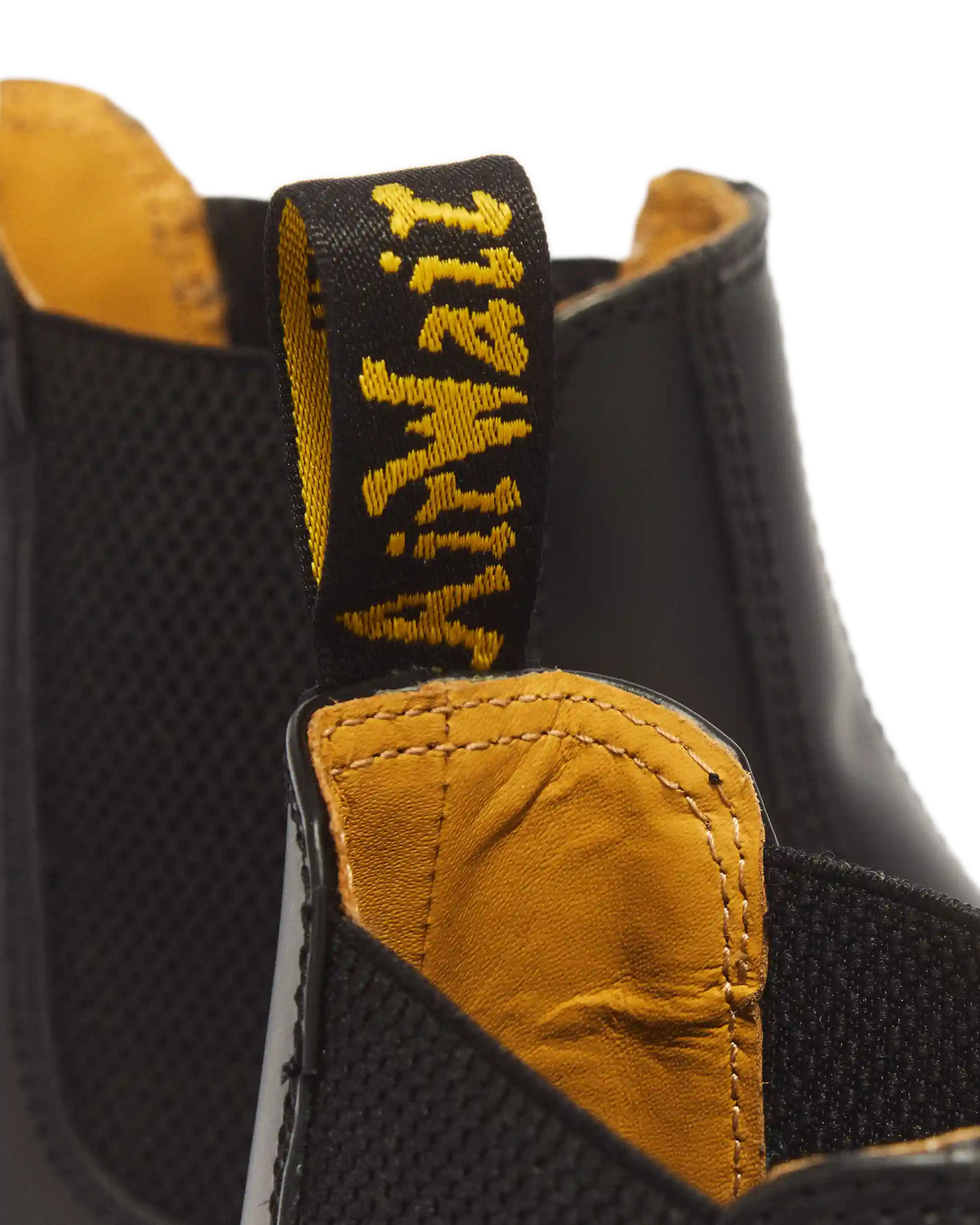 2976 Yellow Stitch Smooth Leather Chelsea Boots