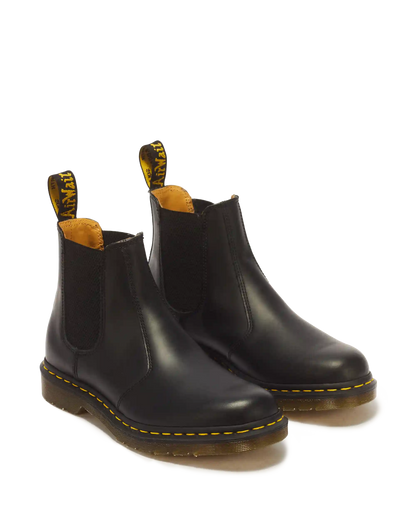 2976 Yellow Stitch Smooth Leather Chelsea Boots